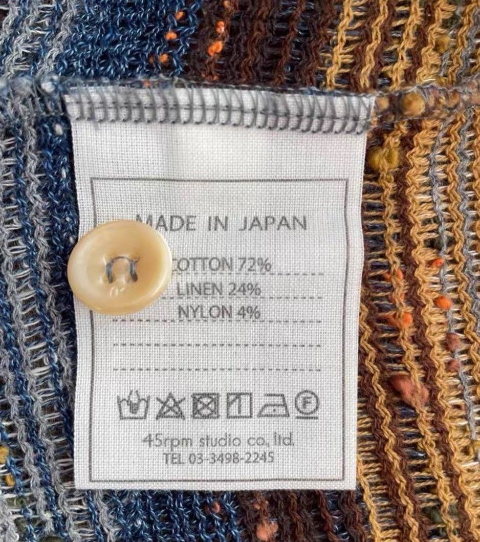 45rpm 45R Cotton-Linen Knit Top Size M / US 6-8 / IT 42-44 - 5 Thumbnail