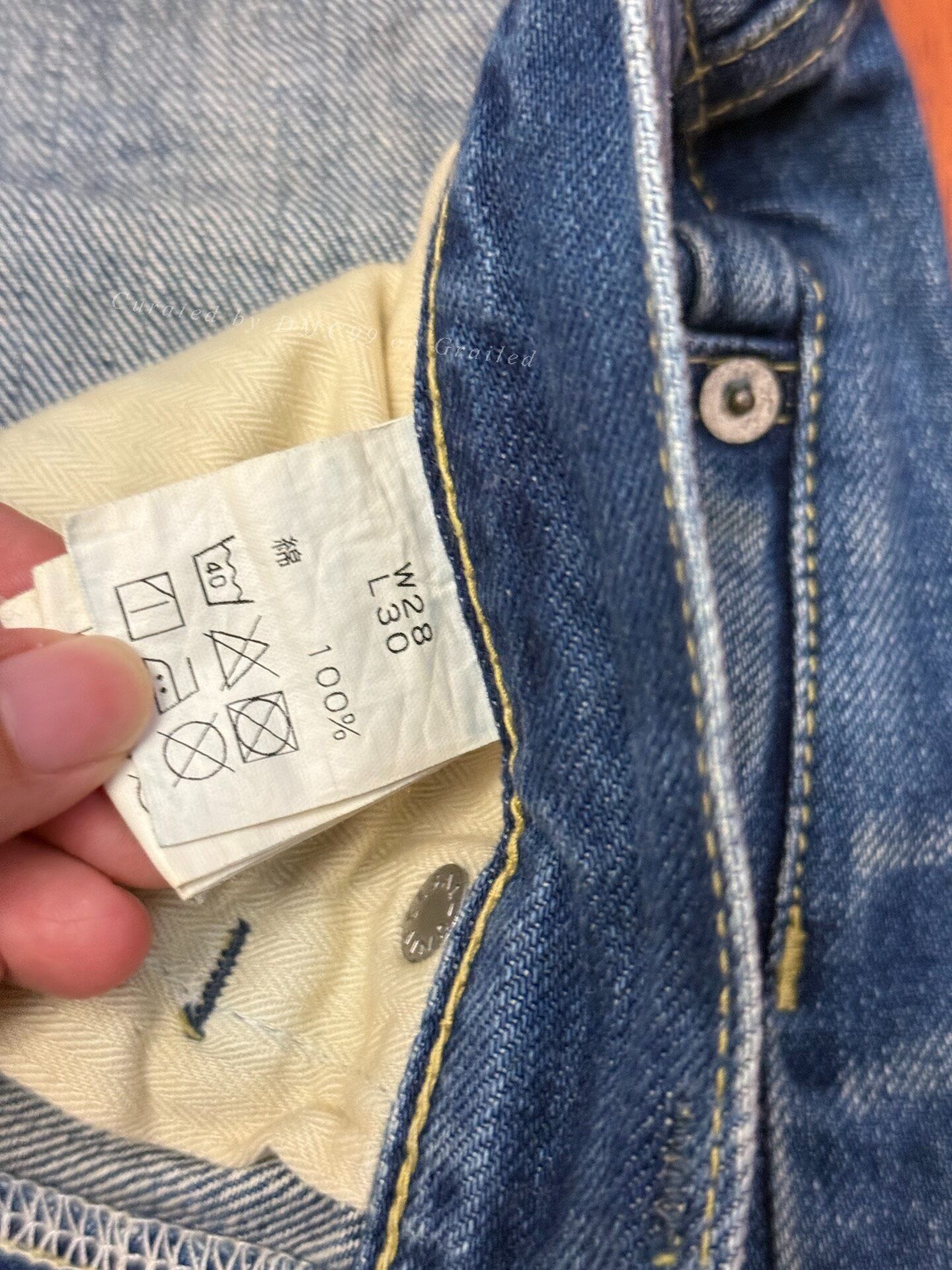FDMTL FDMTL Slim Distressed Selvedge Jeans Size US 28 / EU 44 - 5 Thumbnail