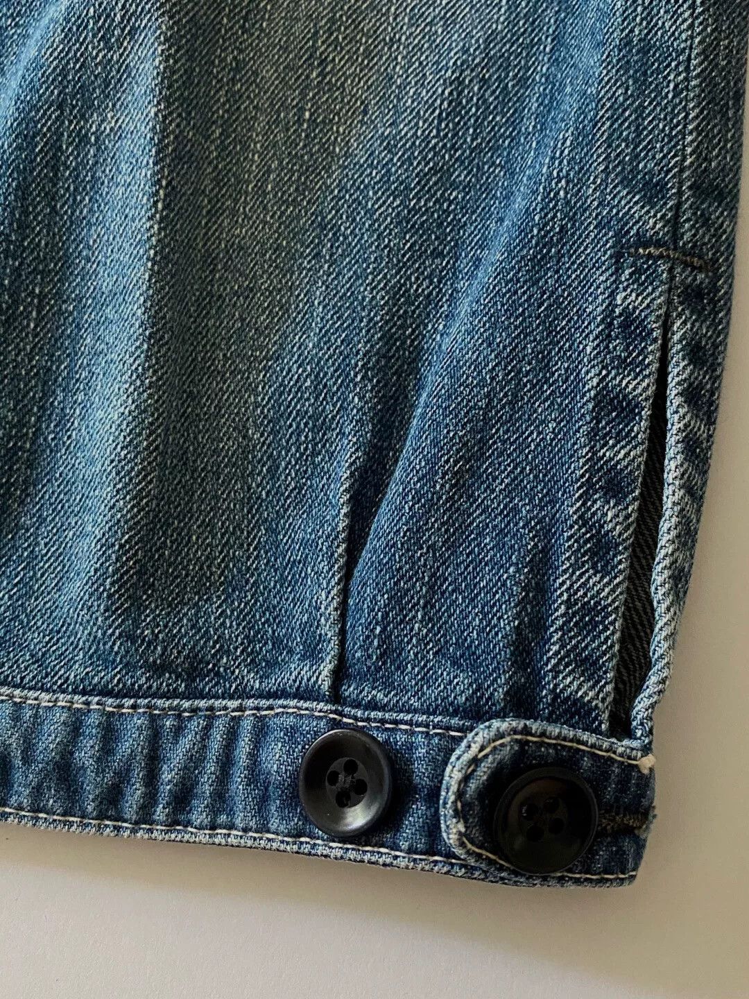 Kapital KAPITAL Washed Distressed Loose Crop Jeans Size 22" - 6 Thumbnail