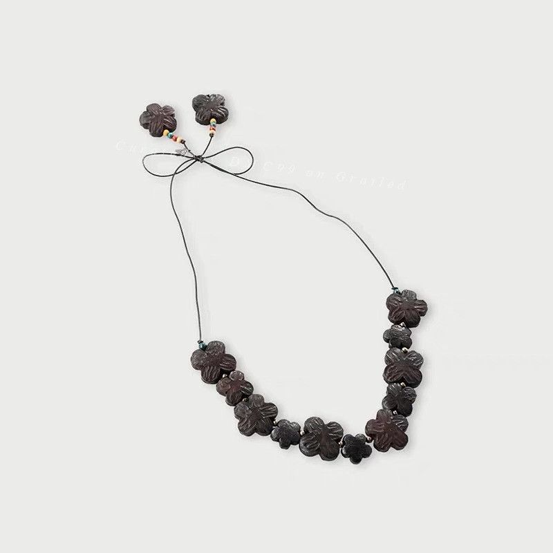 45rpm 45R Wooden Bead Flower Necklace Size ONE SIZE - 2 Thumbnail