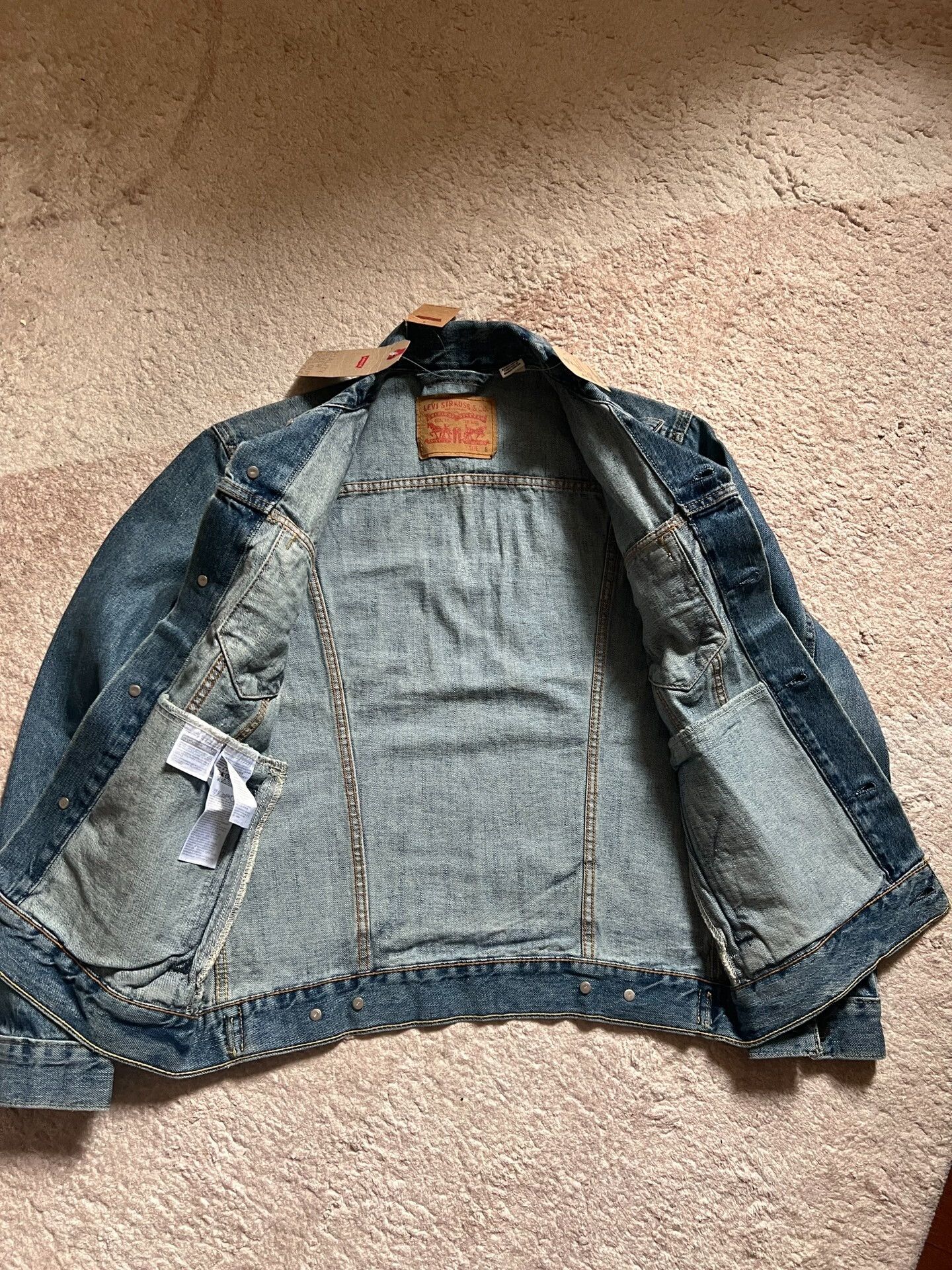 Levi's Levi's Washed Denim Jacket Size US S / EU 44-46 / 1 - 4 Thumbnail