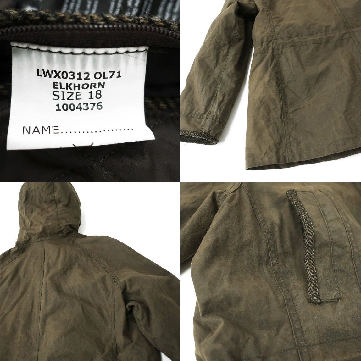 Vintage Vintage Barbour Women's Waxed Jacket Size L / US 10 / IT 46 - 4 Thumbnail