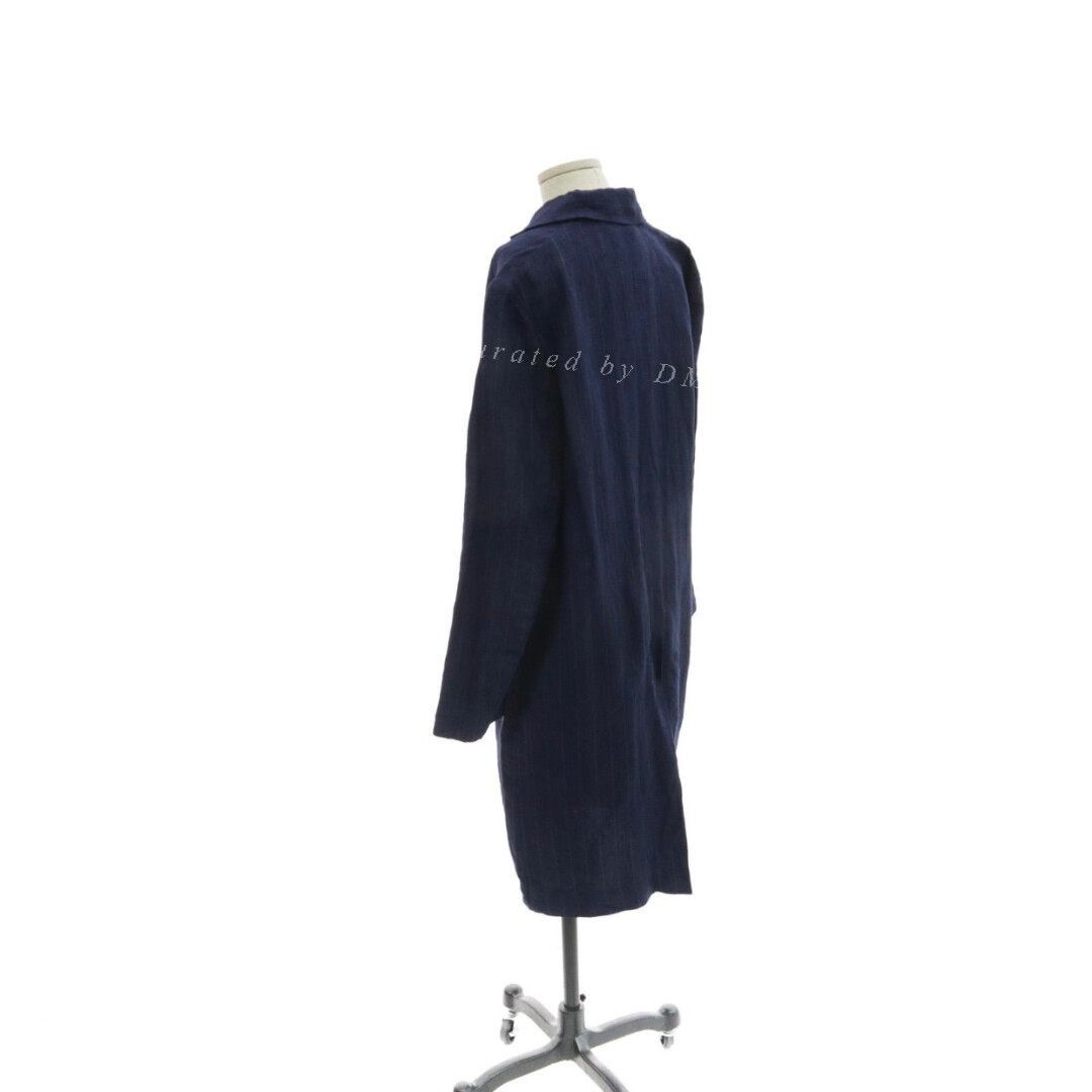 Pas de Calais Pas de Calais Indigo Dyed Trench Coat Size S / US 4 / IT 40 - 4 Thumbnail