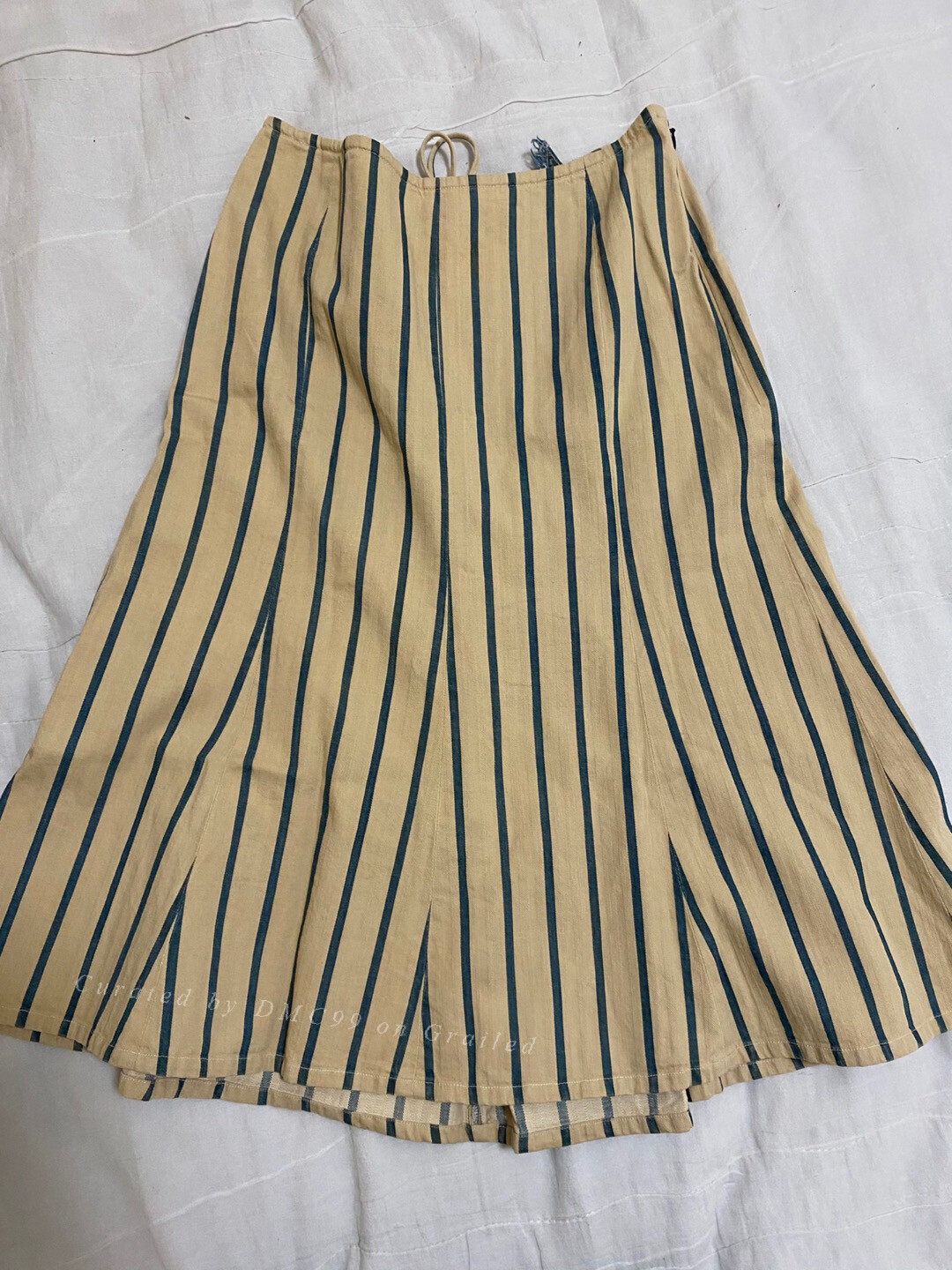 45rpm 45rpm Indigo Stripe Midi Skirt Size 27" / US 4 / IT 40 - 2 Thumbnail