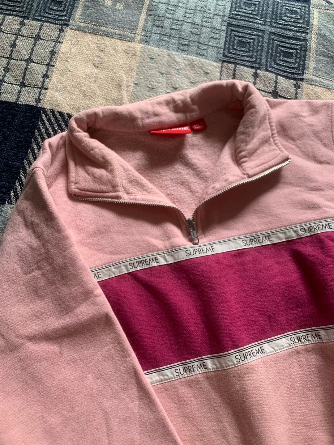 Supreme SUPREME 17SS Half Zip Rugby Sweatshirt Size US S / EU 44-46 / 1 - 3 Thumbnail
