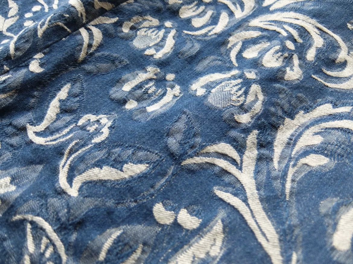 45rpm 45r Indigo Embroidered Floral Skirt Size 22" - 3 Thumbnail