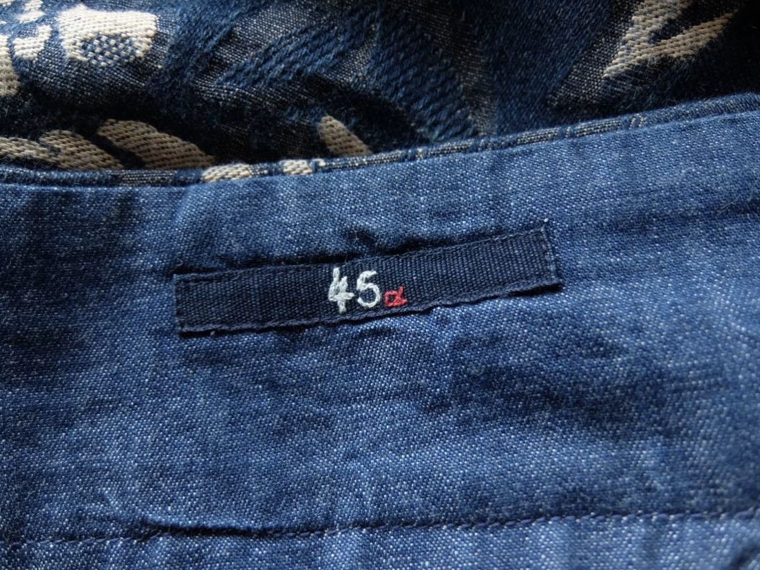 45rpm 45r Indigo Embroidered Floral Skirt Size 22" - 9 Thumbnail