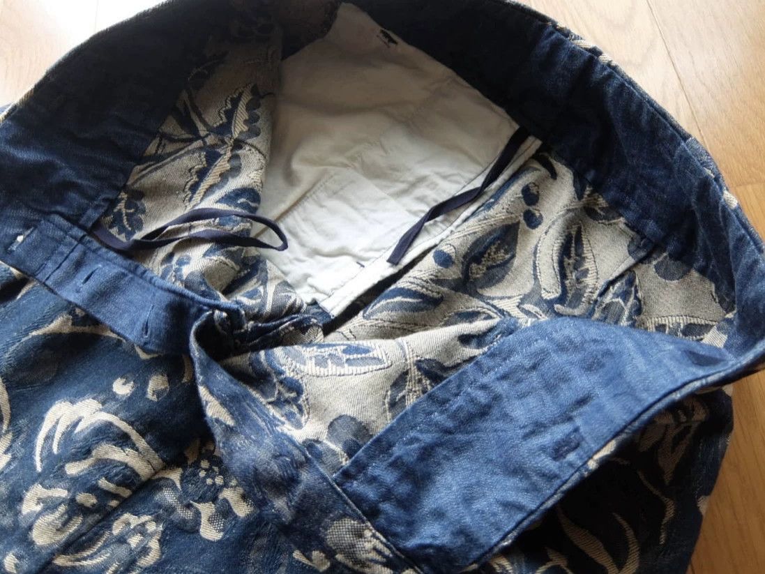 45rpm 45r Indigo Embroidered Floral Skirt Size 22" - 6 Thumbnail