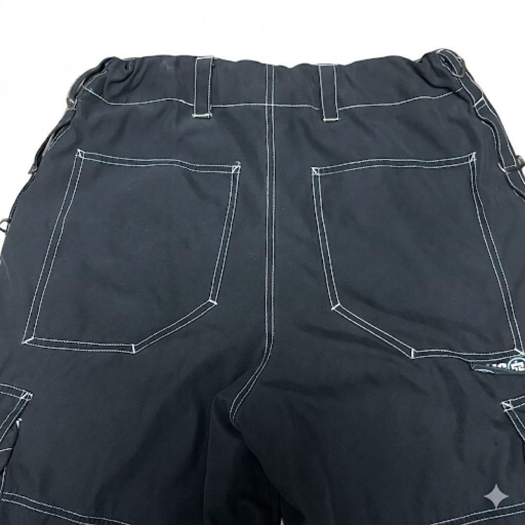 Illest Illig Vintage Y2K Oversize Cropped Cargo Pants Size 31" - 6 Thumbnail
