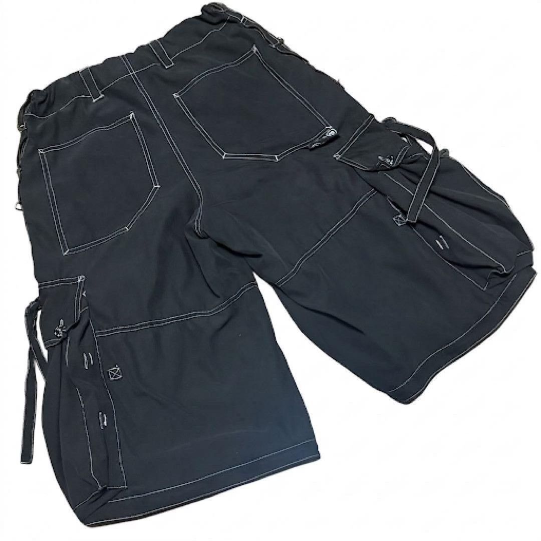 Illest Illig Vintage Y2K Oversize Cropped Cargo Pants Size 31" - 5 Thumbnail