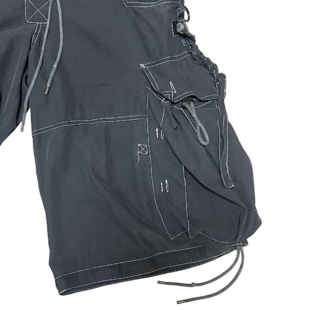 Illest Illig Vintage Y2K Oversize Cropped Cargo Pants Size 31" - 3 Thumbnail