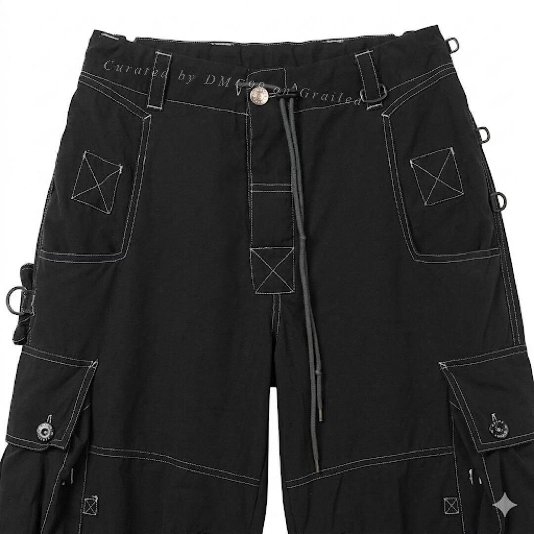 Illest Illig Vintage Y2K Oversize Cropped Cargo Pants Size 31" - 2 Thumbnail