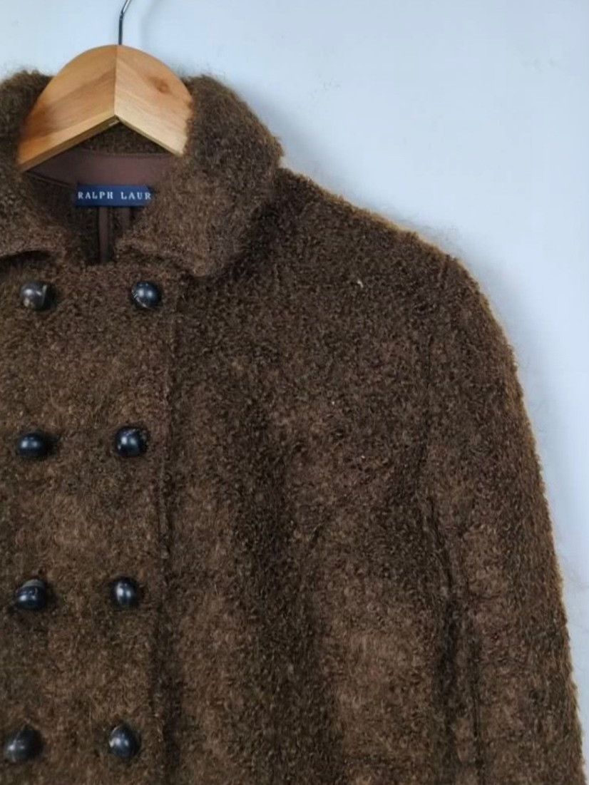 Ralph Lauren Purple Label Ralph Lauren Rare Fleece Double-Breasted Coat Size L / US 10 / IT 46 - 4 Thumbnail