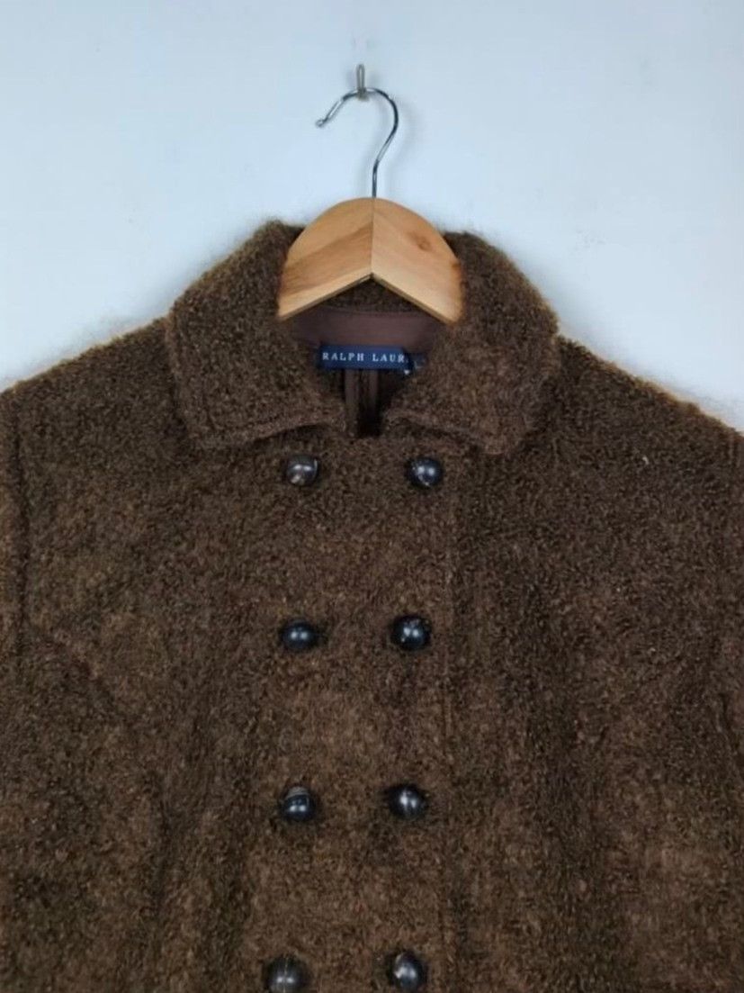 Ralph Lauren Purple Label Ralph Lauren Rare Fleece Double-Breasted Coat Size L / US 10 / IT 46 - 2 Thumbnail