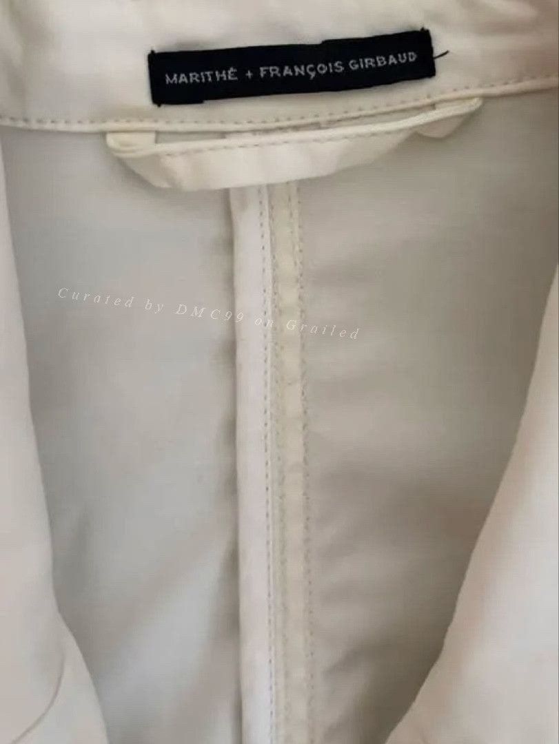 Marithe + Francois Girbaud Marithe Francois Girbaud Vintage White Jacket Size US S / EU 44-46 / 1 - 3 Thumbnail