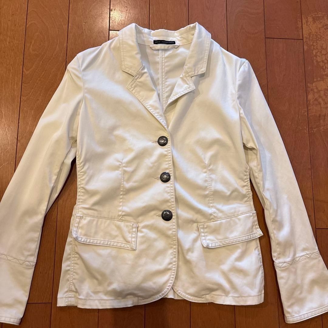 Marithe + Francois Girbaud Marithe Francois Girbaud Vintage White Jacket Size US S / EU 44-46 / 1 - 2 Thumbnail