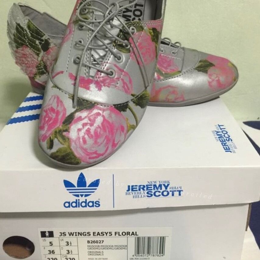 Jeremy Scott adidas x Jeremy Scott Winged Floral Shoes Size US 5 / IT 35 - 2 Thumbnail