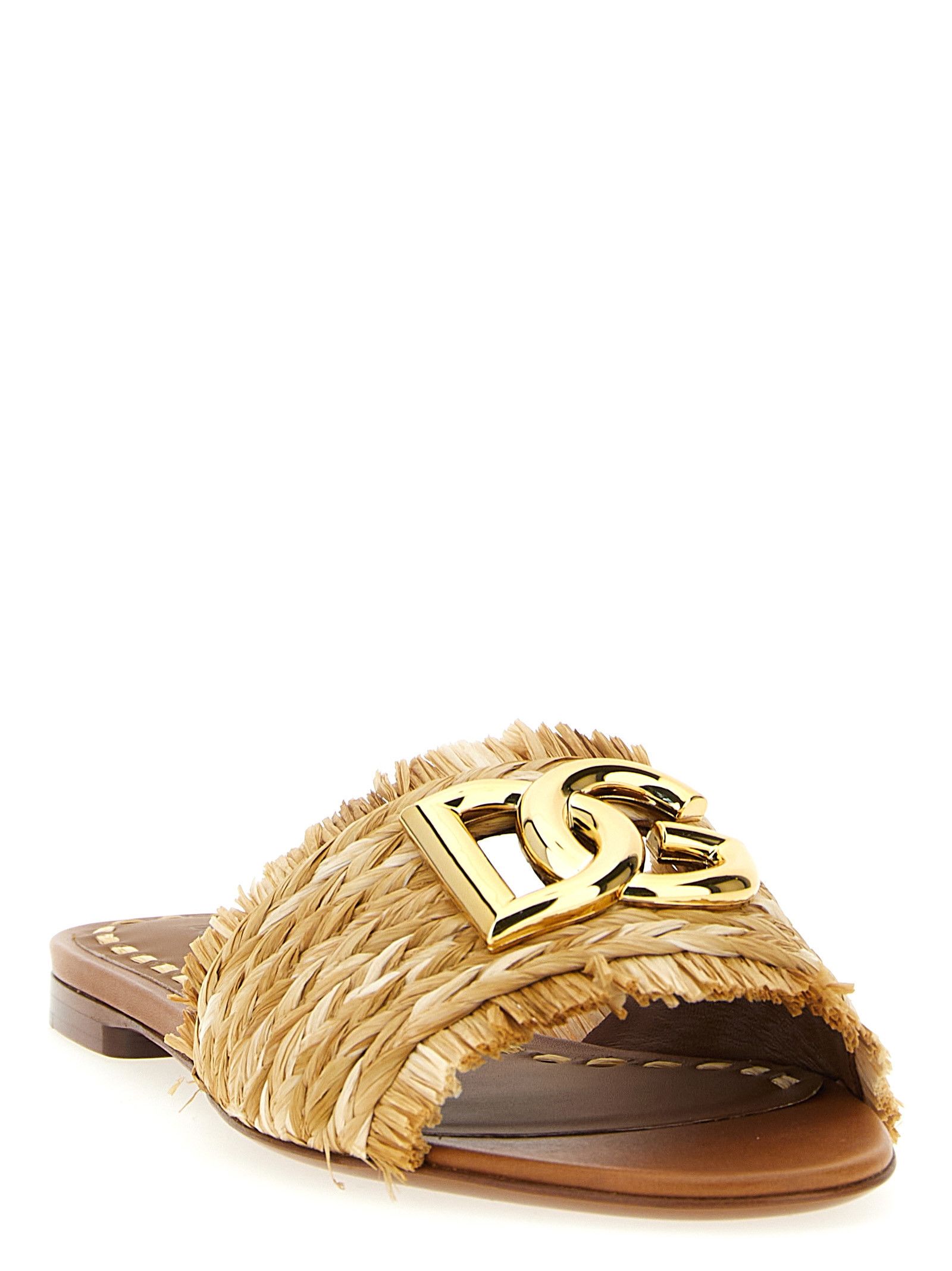 Dolce & Gabbana Raffia braid slides Size US 6 / IT 36 - 2 Thumbnail