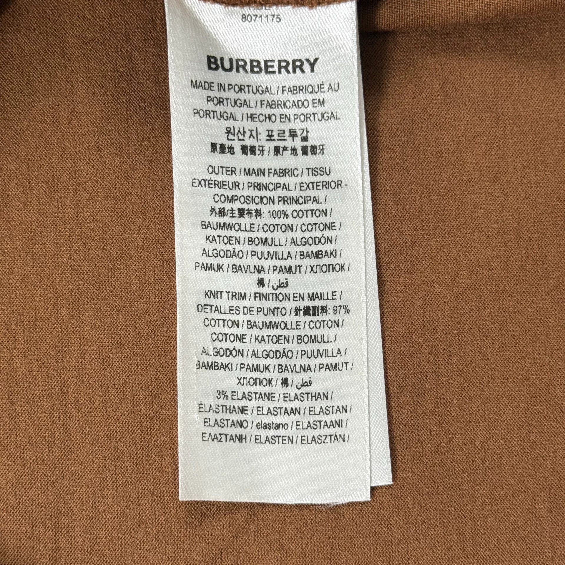 Burberry Burberry Brown Graphic Logo T-Shirt M Size US M / EU 48-50 / 2 - 7 Thumbnail