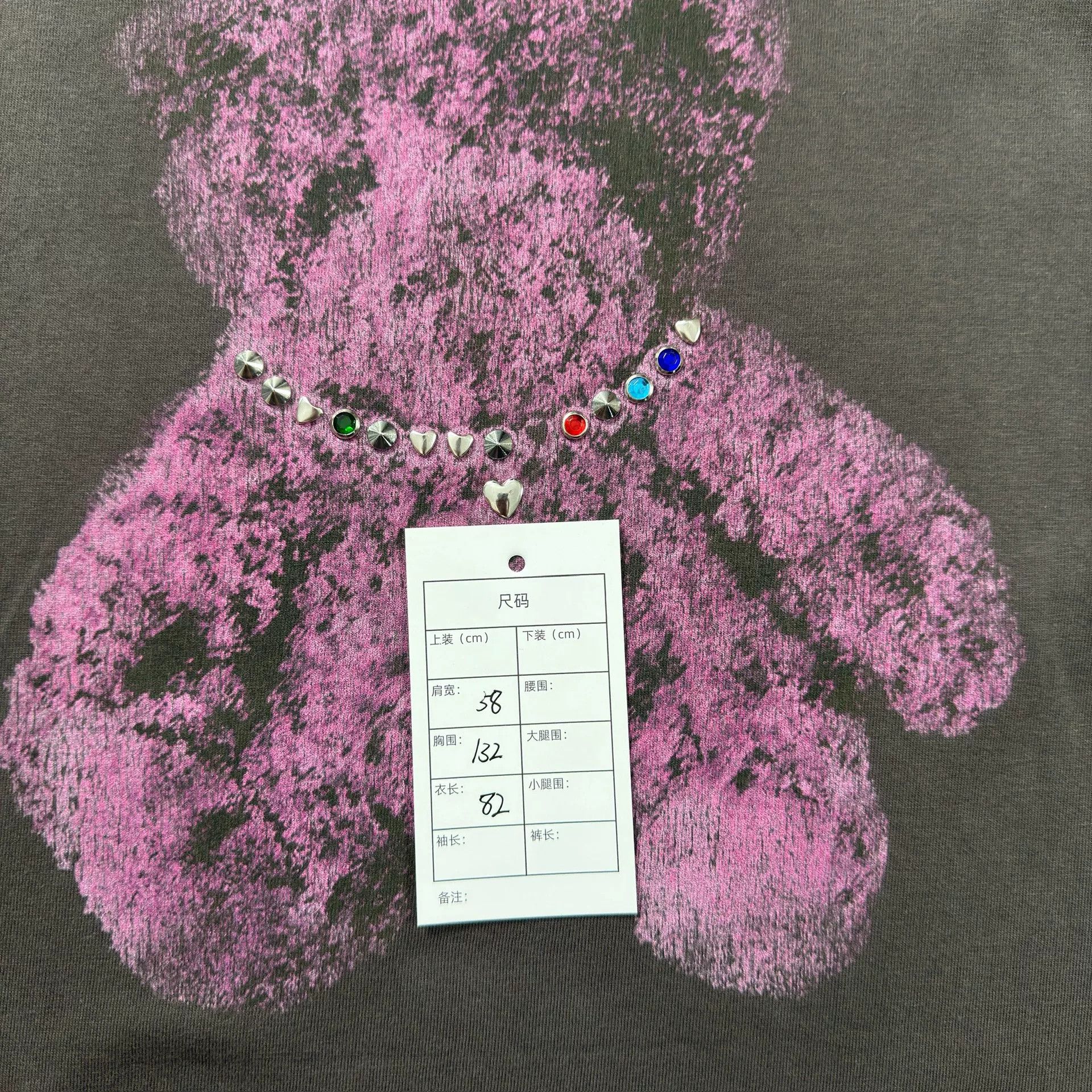 WE11DONE WE11DONE Studded Bear Graphic T-Shirt Size L Size US L / EU 52-54 / 3 - 6 Thumbnail