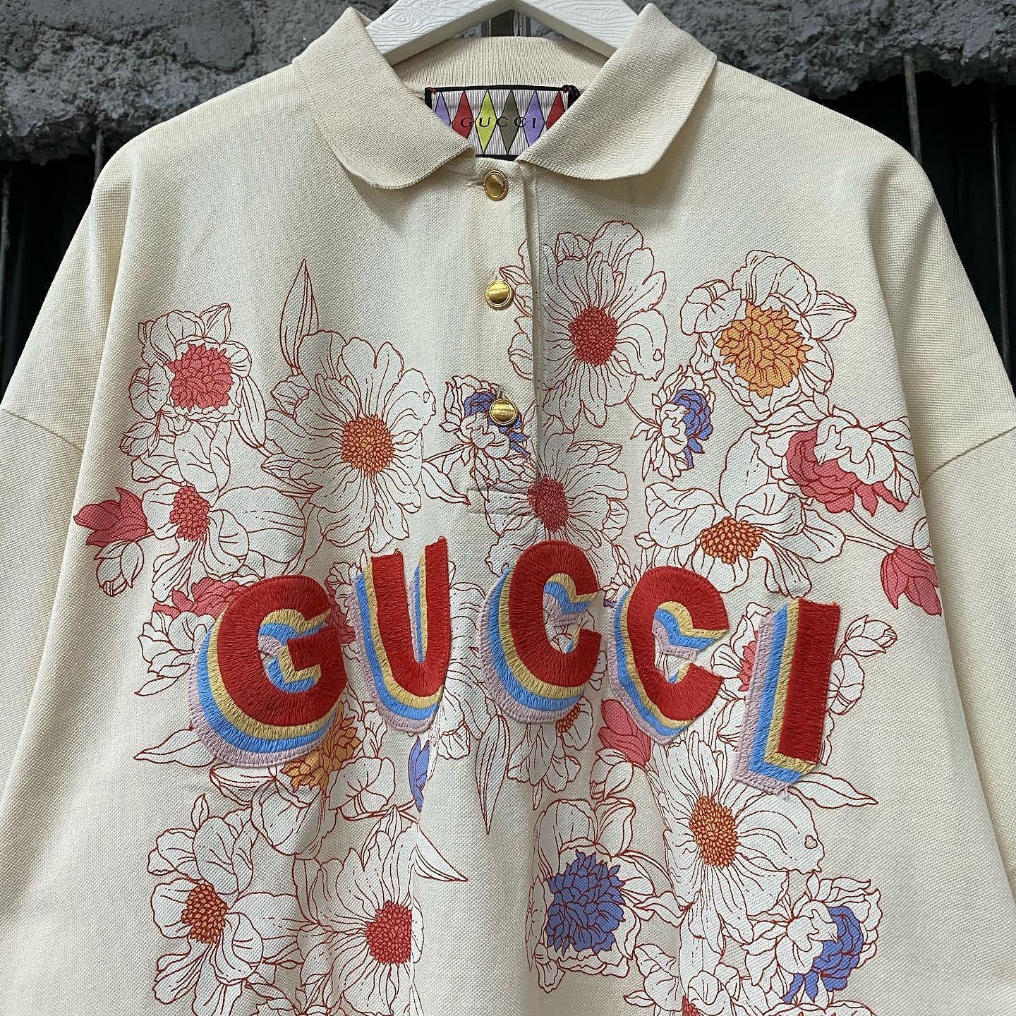 Gucci Gucci Floral Logo Polo Shirt XXS Size XXS / US 00 / IT 34 - 5 Thumbnail