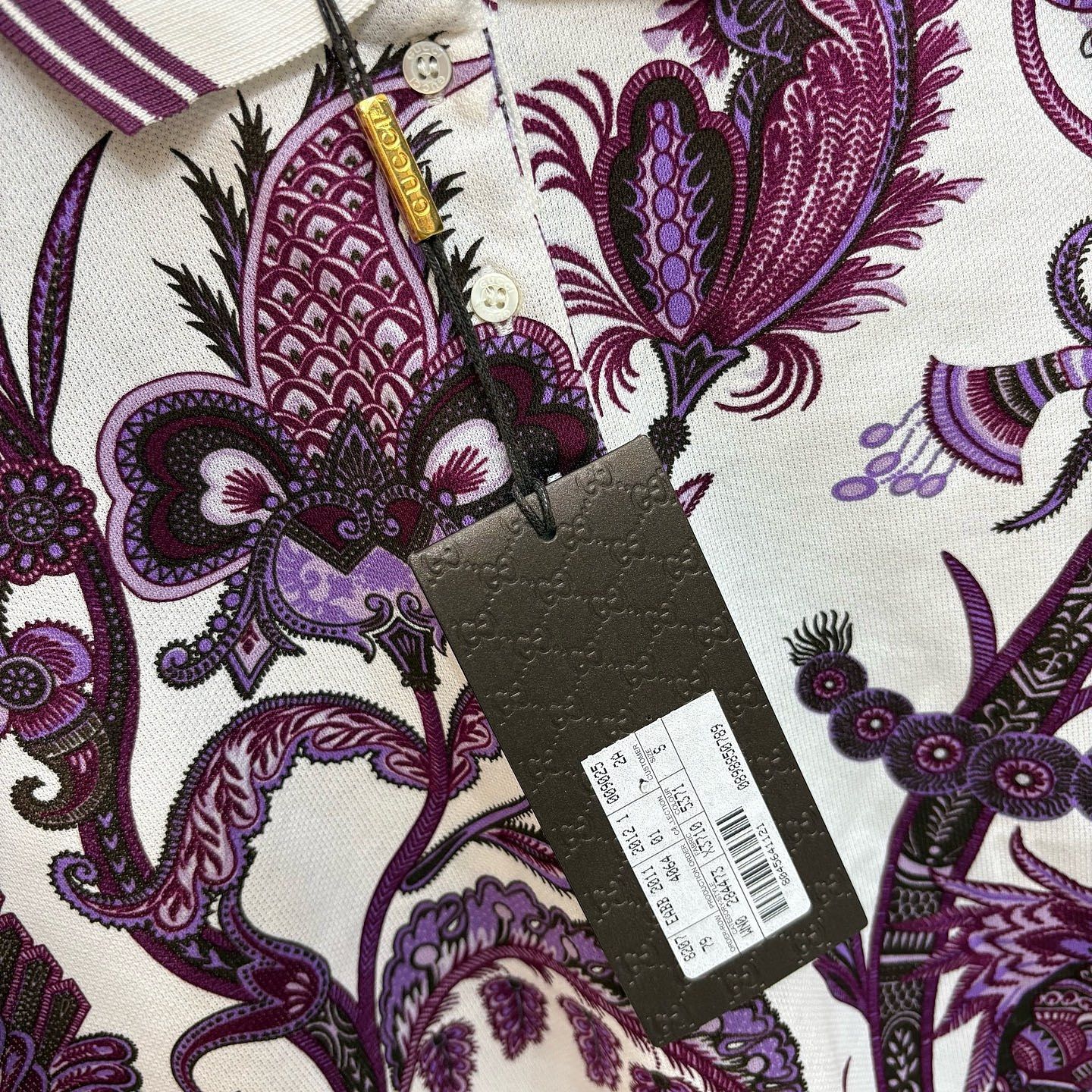 Gucci Gucci Floral Print Polo Size S Size US S / EU 44-46 / 1 - 9 Thumbnail