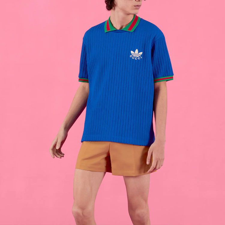 Adidas × Gucci Gucci x Adidas Logo Polo Shirt Size L Size US L / EU 52-54 / 3 - 5 Thumbnail