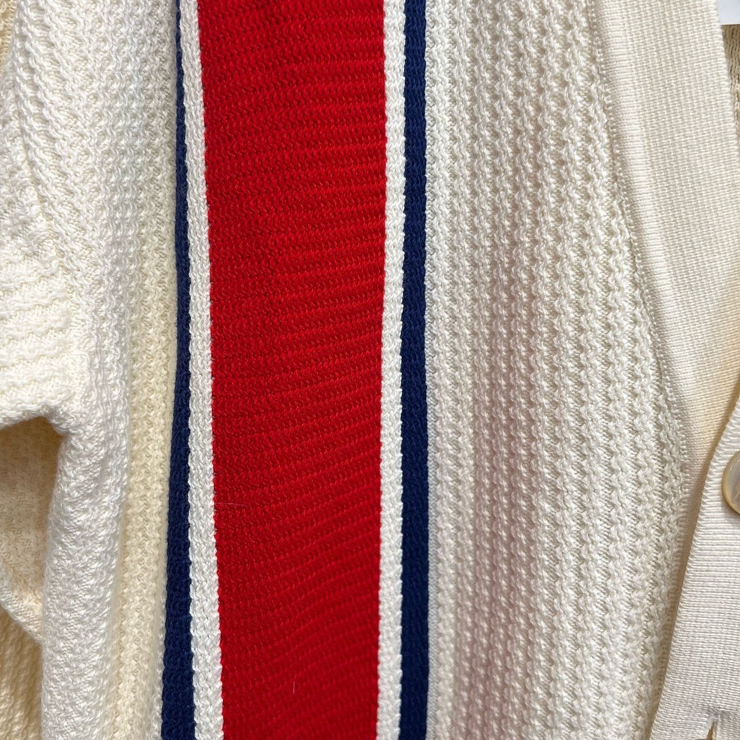 Gucci Gucci Striped Interlocking G V-Neck Cardigan Size S Size US S / EU 44-46 / 1 - 5 Thumbnail