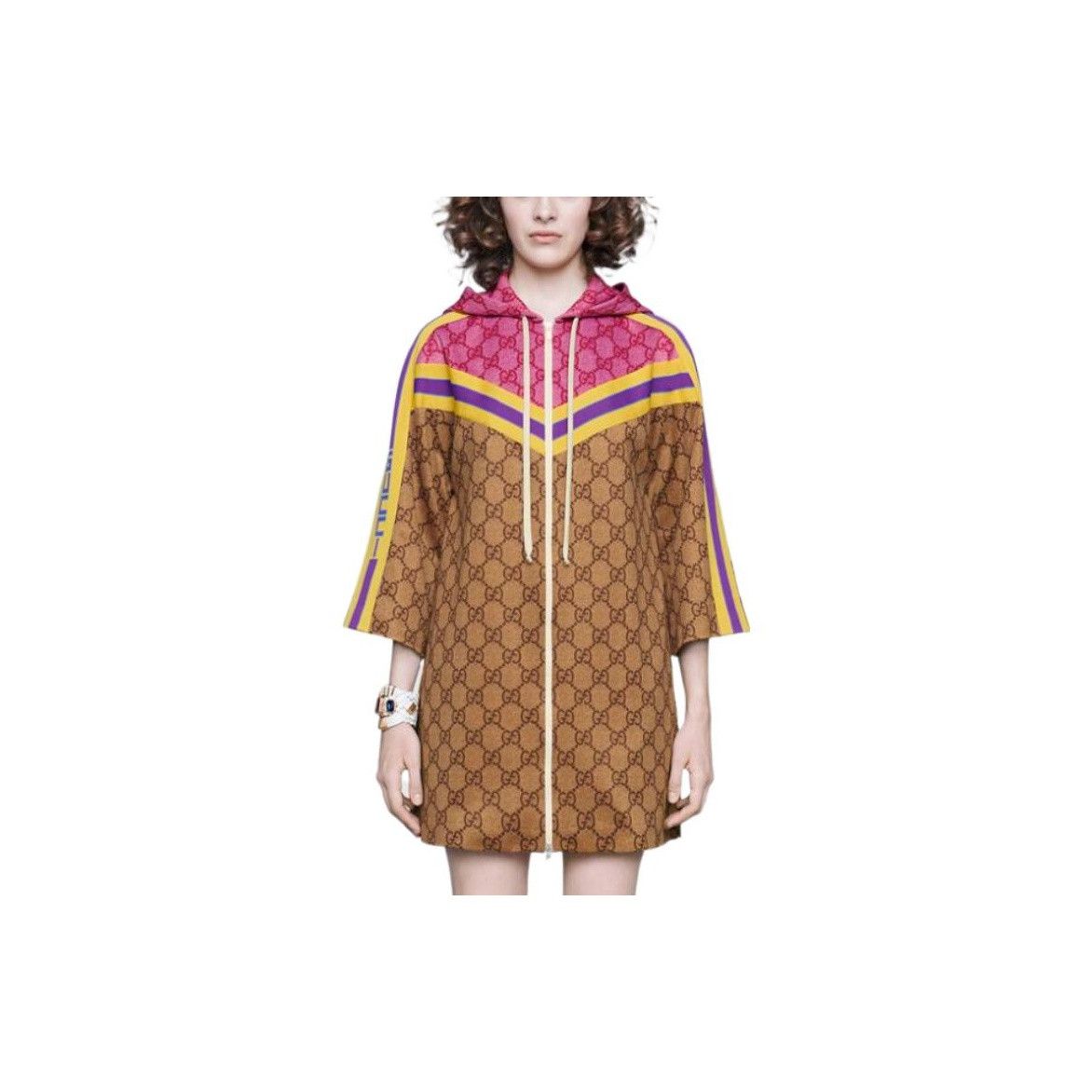 Gucci Gucci Logo Print Zip-Up Hoodie Dress Size S Size S / US 4 / IT 40 - 8 Thumbnail