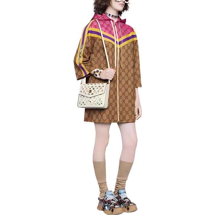 Gucci Gucci Logo Print Zip-Up Hoodie Dress Size S Size S / US 4 / IT 40 - 10 Thumbnail