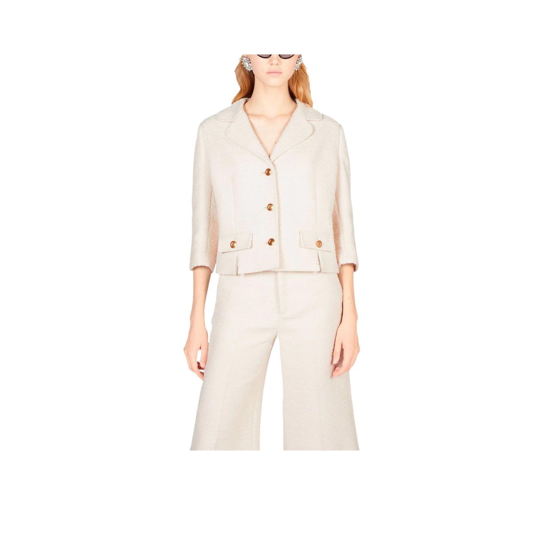 Gucci Gucci Textured Button-Up Jacket Size 38 Size XS / US 0-2 / IT 36-38 - 9 Thumbnail