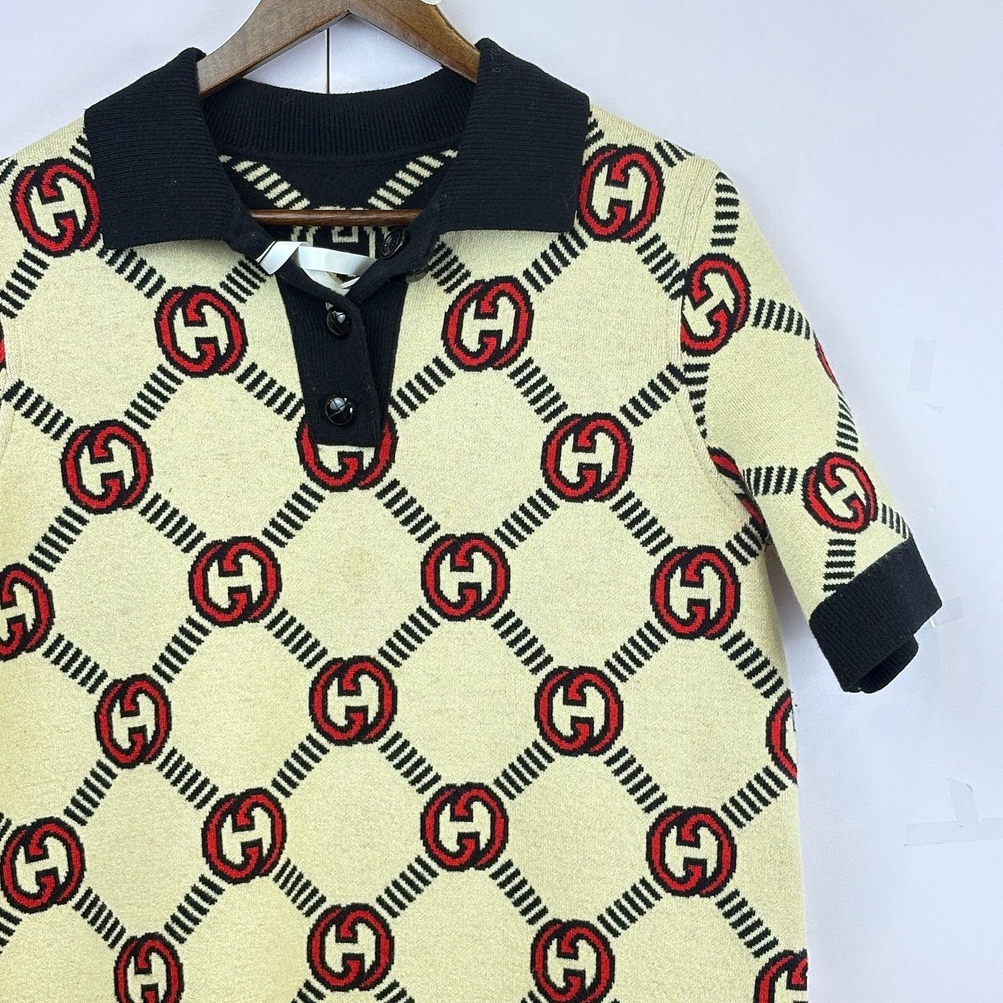 Gucci Gucci GG Logo Knit Polo Mini Dress Size M Size M / US 6-8 / IT 42-44 - 5 Thumbnail