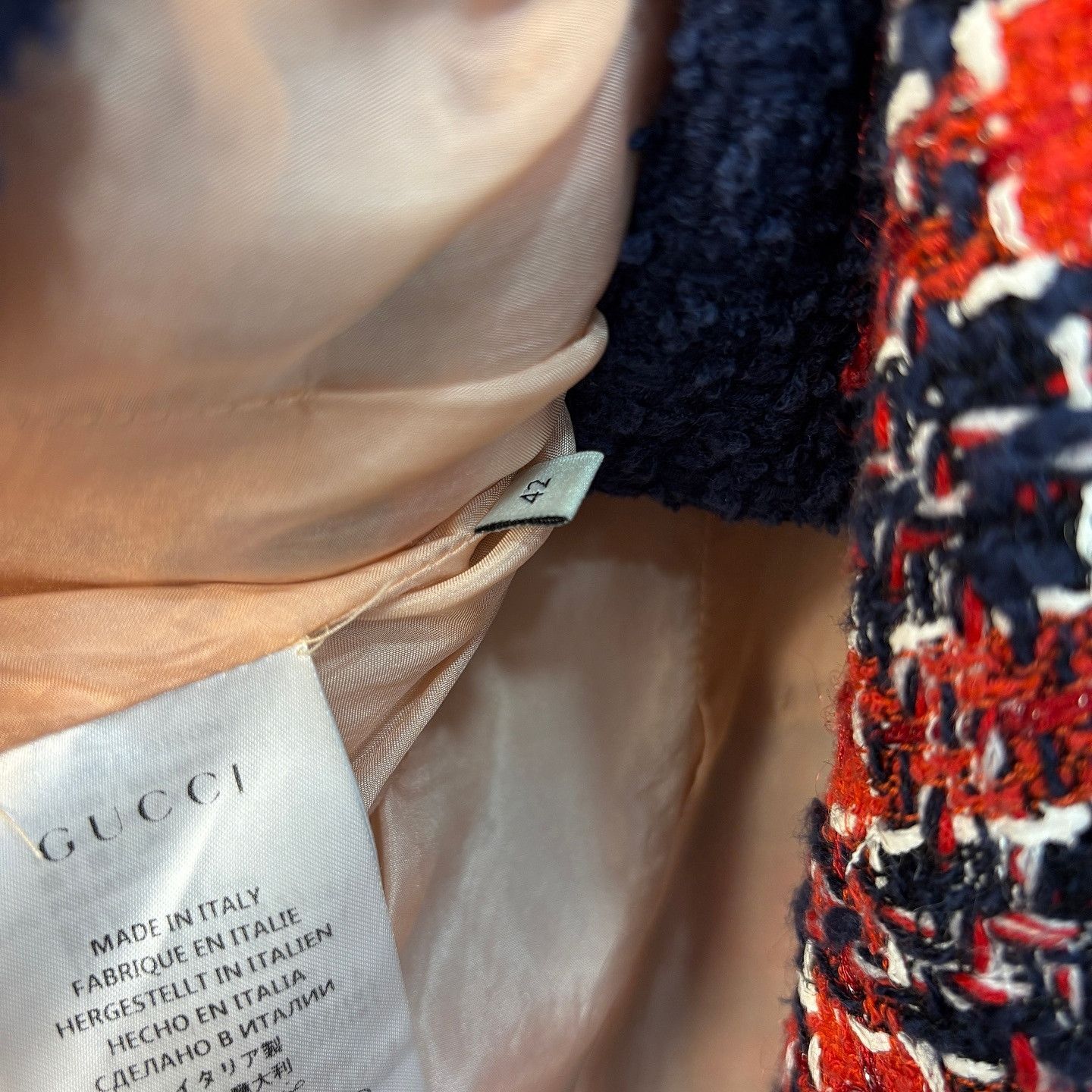 Gucci Gucci Lion Button Tweed Jacket Size 42 Size M / US 6-8 / IT 42-44 - 8 Thumbnail
