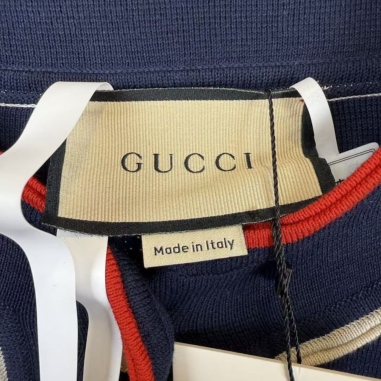 Gucci Gucci Navy Cotton Silk Cardigan Size XS Size XS / US 0-2 / IT 36-38 - 3 Thumbnail
