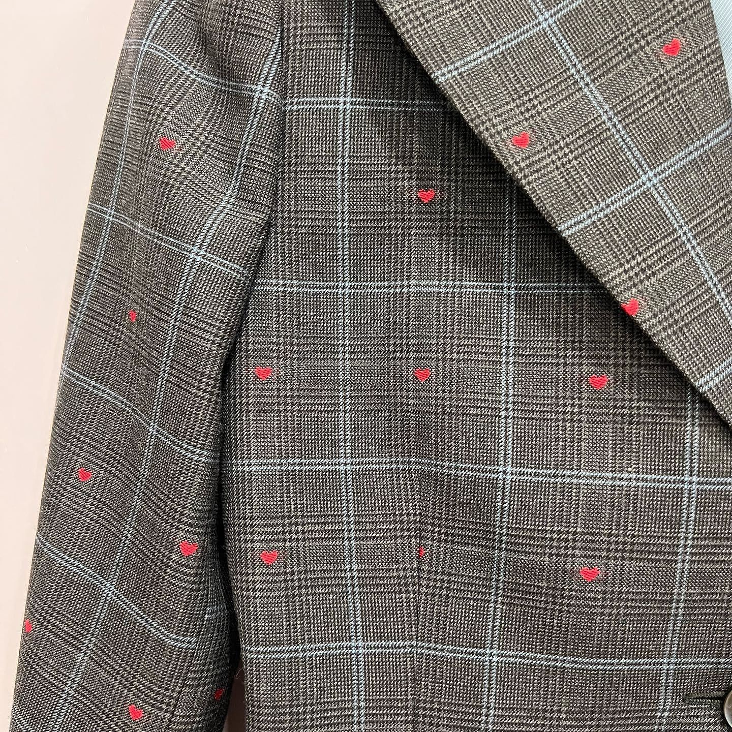 Gucci Gucci Heart Embroidered Check Blazer Size 38 Size XS / US 0-2 / IT 36-38 - 8 Thumbnail