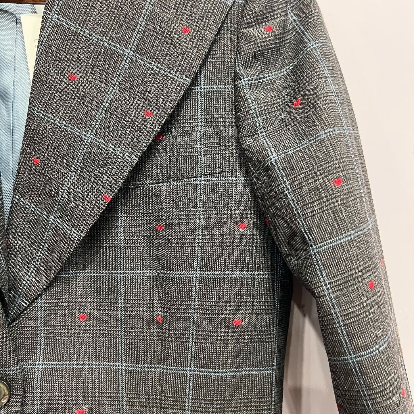 Gucci Gucci Heart Embroidered Check Blazer Size 38 Size XS / US 0-2 / IT 36-38 - 7 Thumbnail
