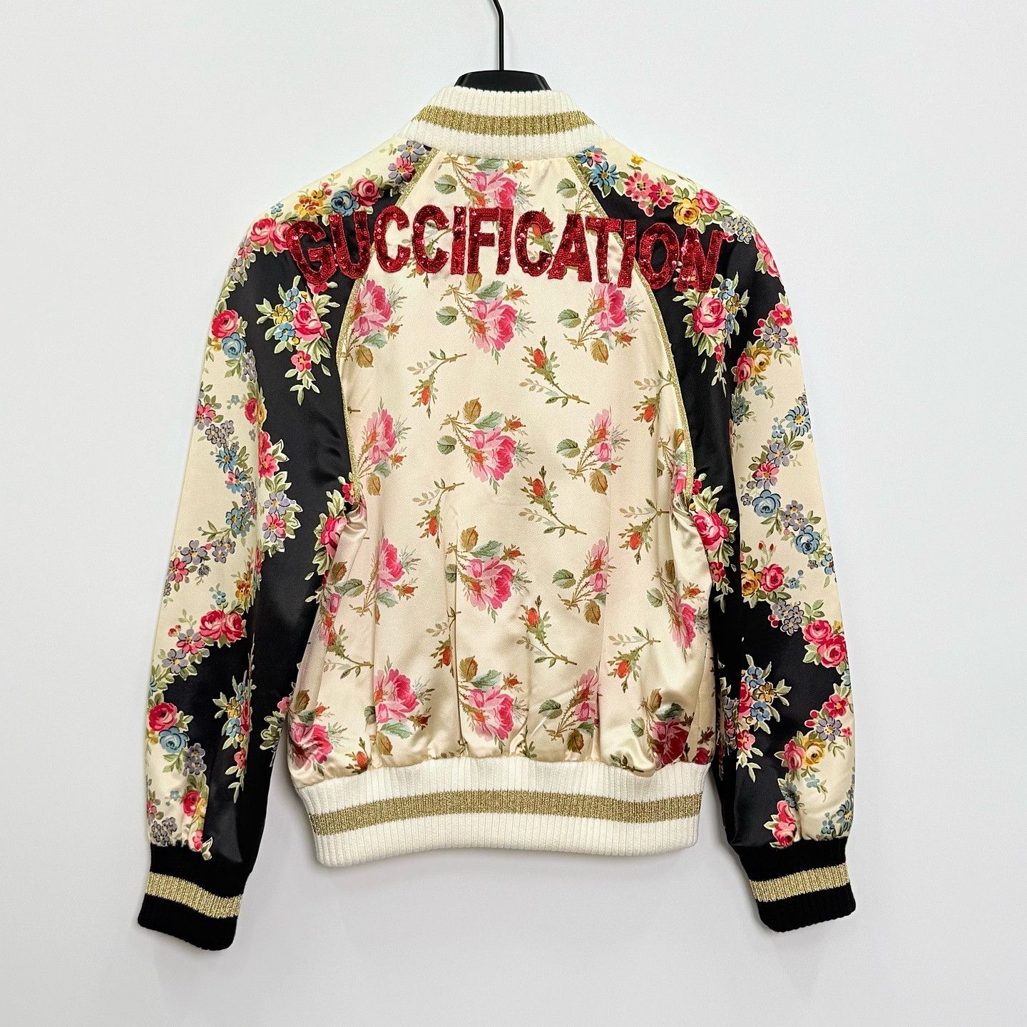 Gucci Gucci Floral Guccification Bomber Jacket Size 38 Size XS / US 0-2 / IT 36-38 - 2 Thumbnail