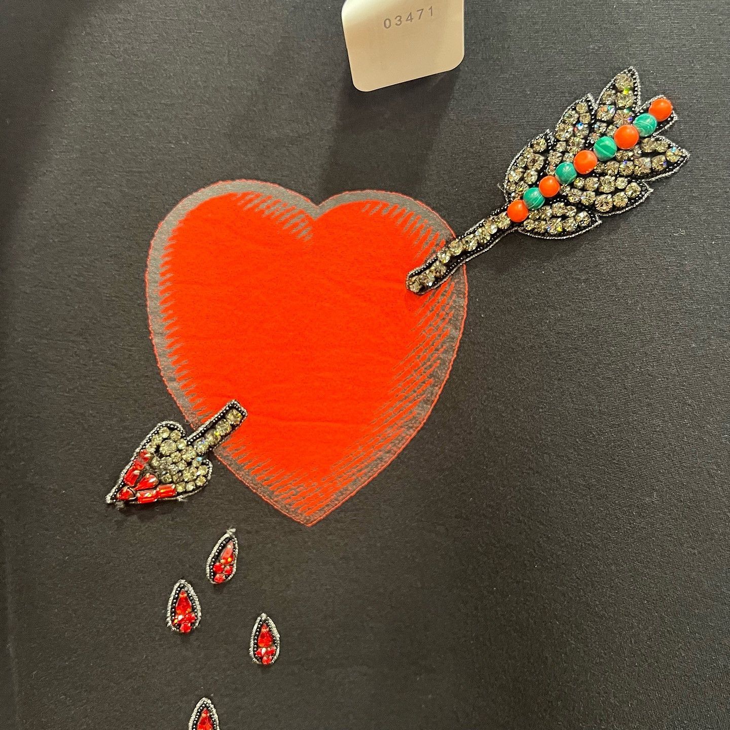 Gucci Gucci Heart Arrow Sweatshirt Size XS Size US XS / EU 42 / 0 - 8 Thumbnail