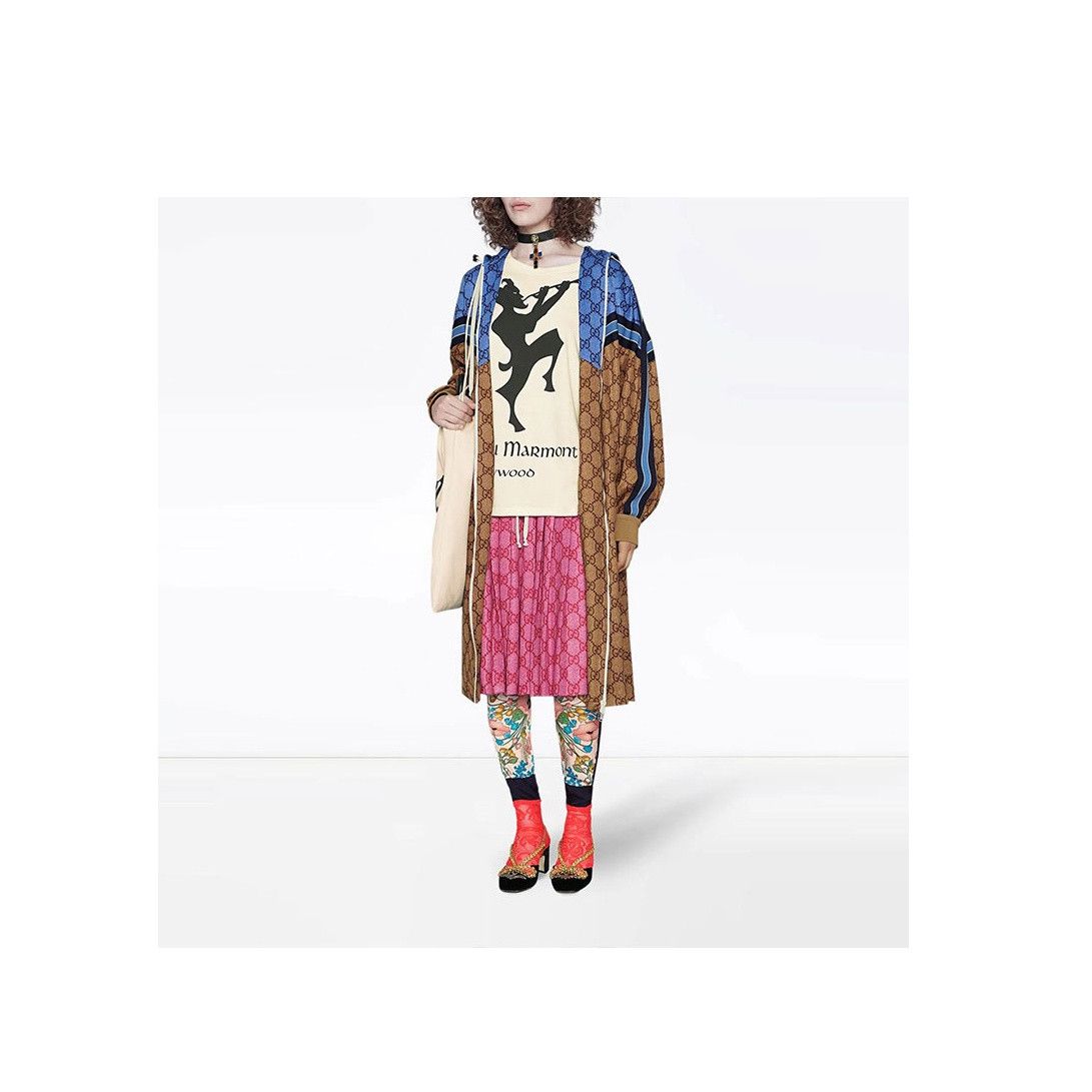 Gucci Gucci GG Monogram Colorblock Hooded Jacket XS Size XS / US 0-2 / IT 36-38 - 10 Thumbnail
