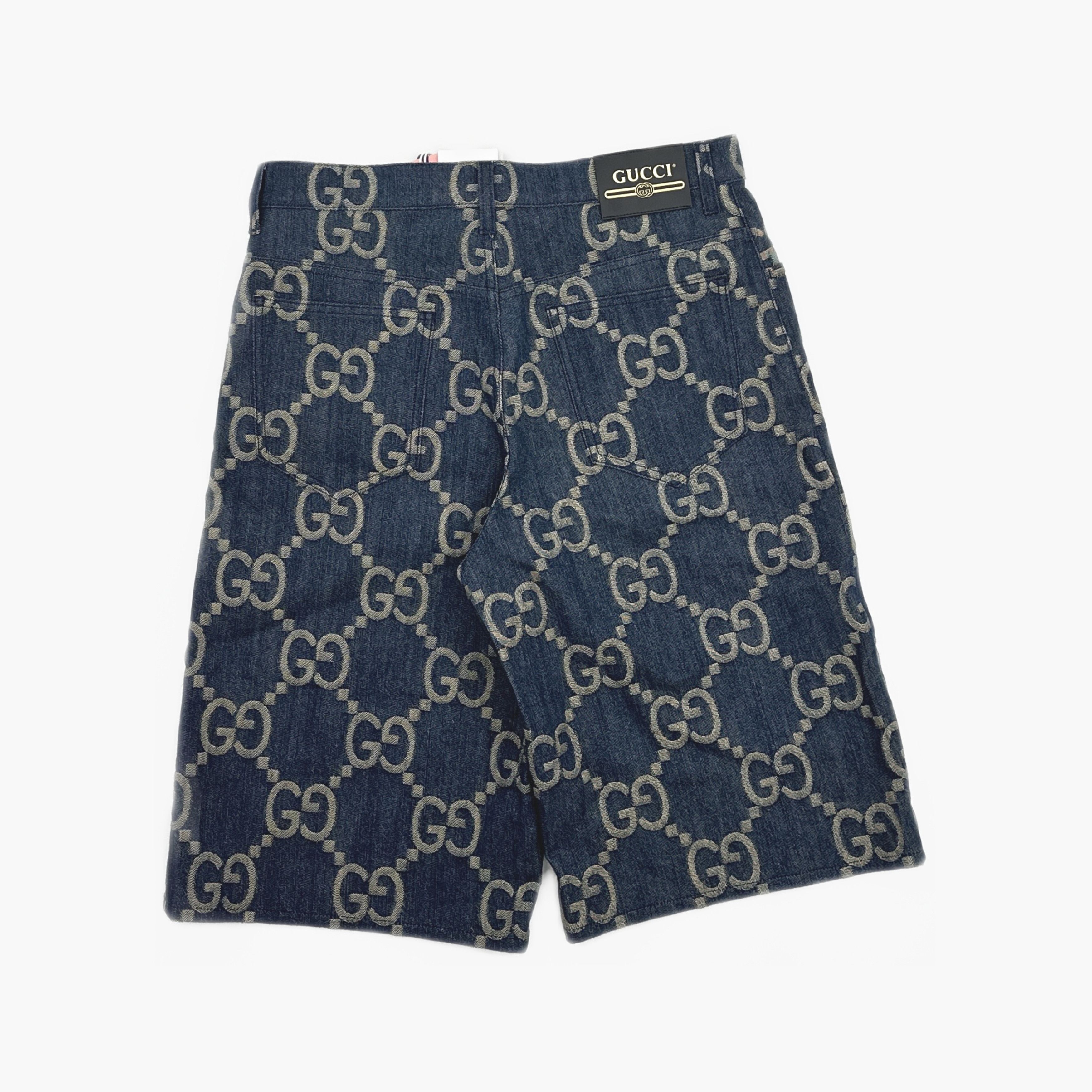 Gucci Gucci GG Monogram Denim Shorts Size 34 Size 24" / US 00 / IT 34 - 2 Thumbnail