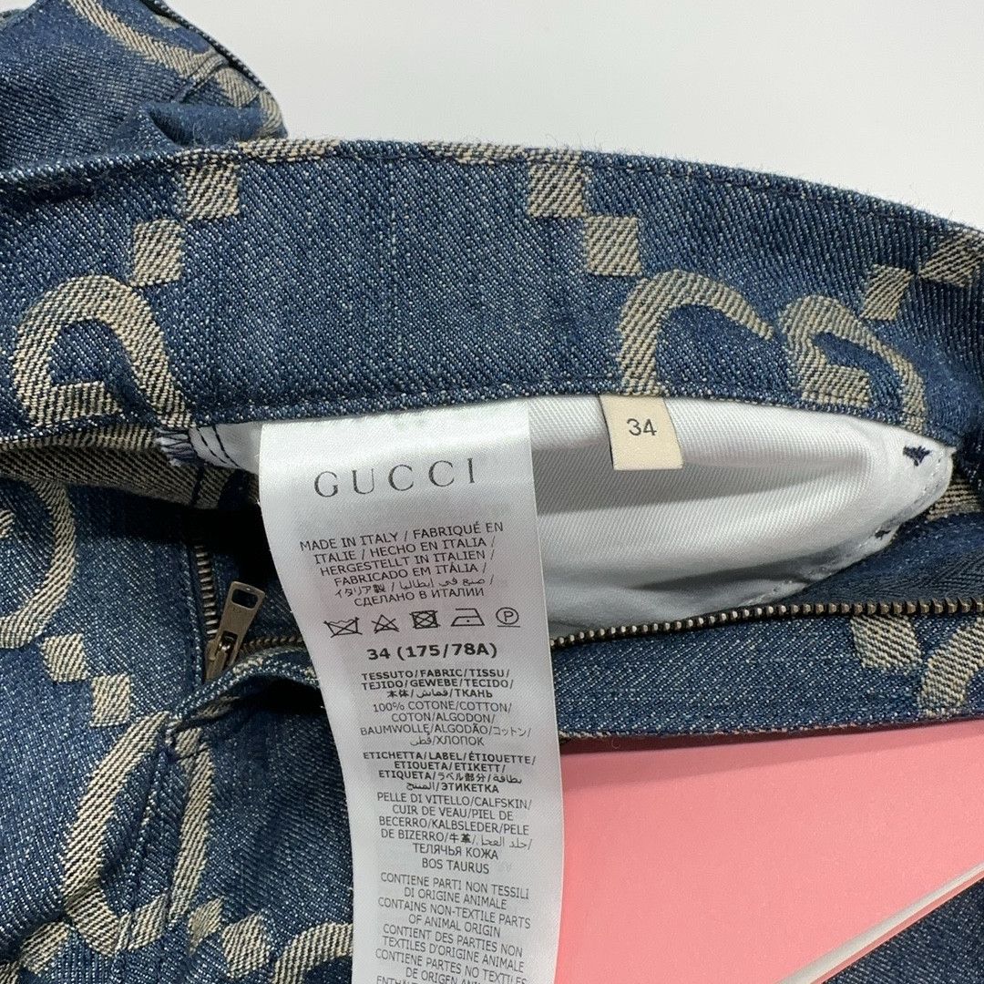 Gucci Gucci GG Monogram Denim Shorts Size 34 Size 24" / US 00 / IT 34 - 6 Thumbnail