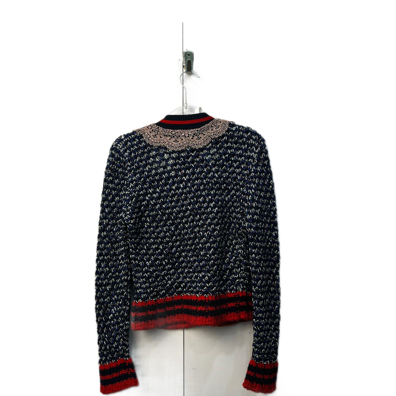 Gucci Gucci Pearl Button Lace Collar Cardigan Size L Size L / US 10 / IT 46 - 2 Thumbnail