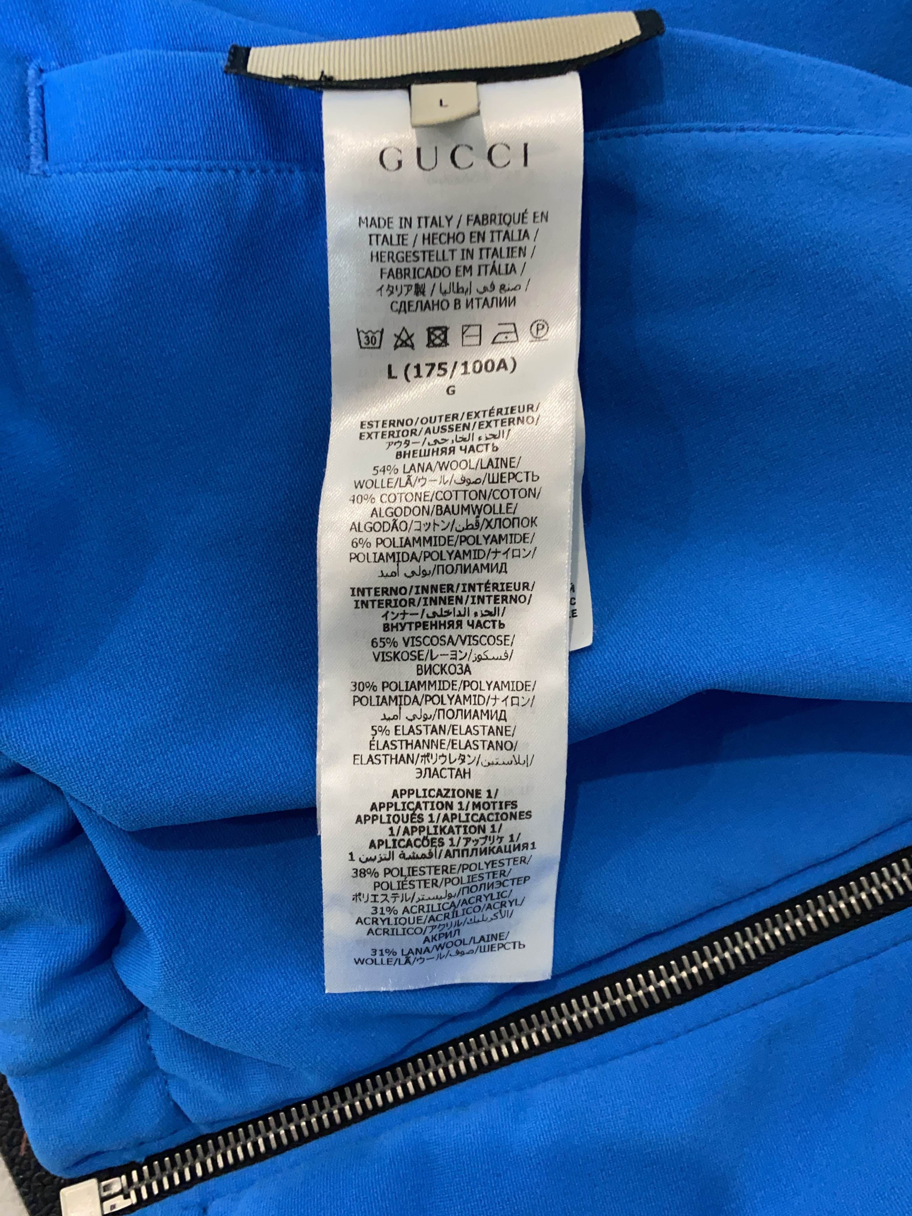 Gucci Gucci Logo Patch Zip-Up Jacket Size L Size US L / EU 52-54 / 3 - 4 Thumbnail