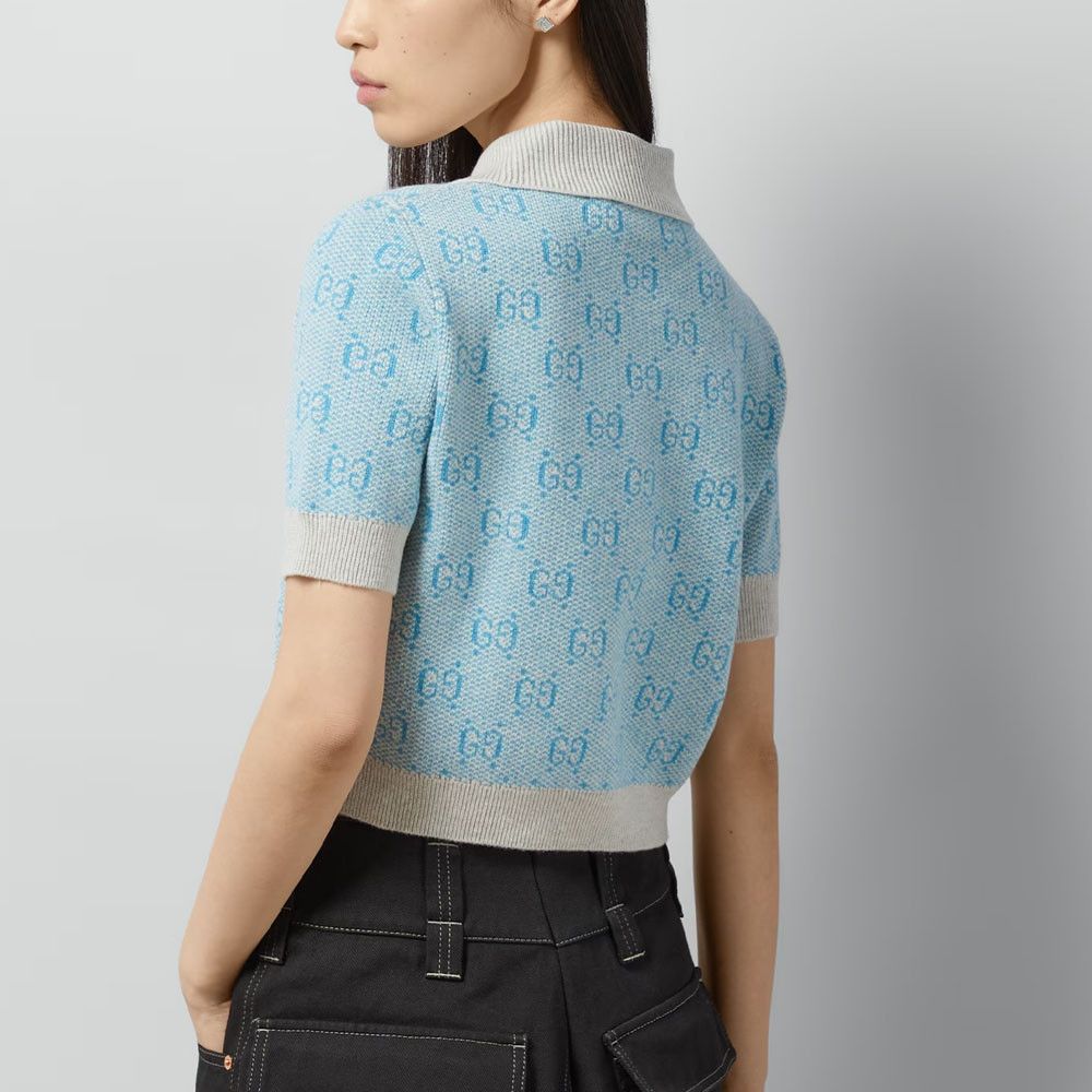 Gucci Gucci GG Jacquard Wool Polo Size M Size M / US 6-8 / IT 42-44 - 10 Thumbnail