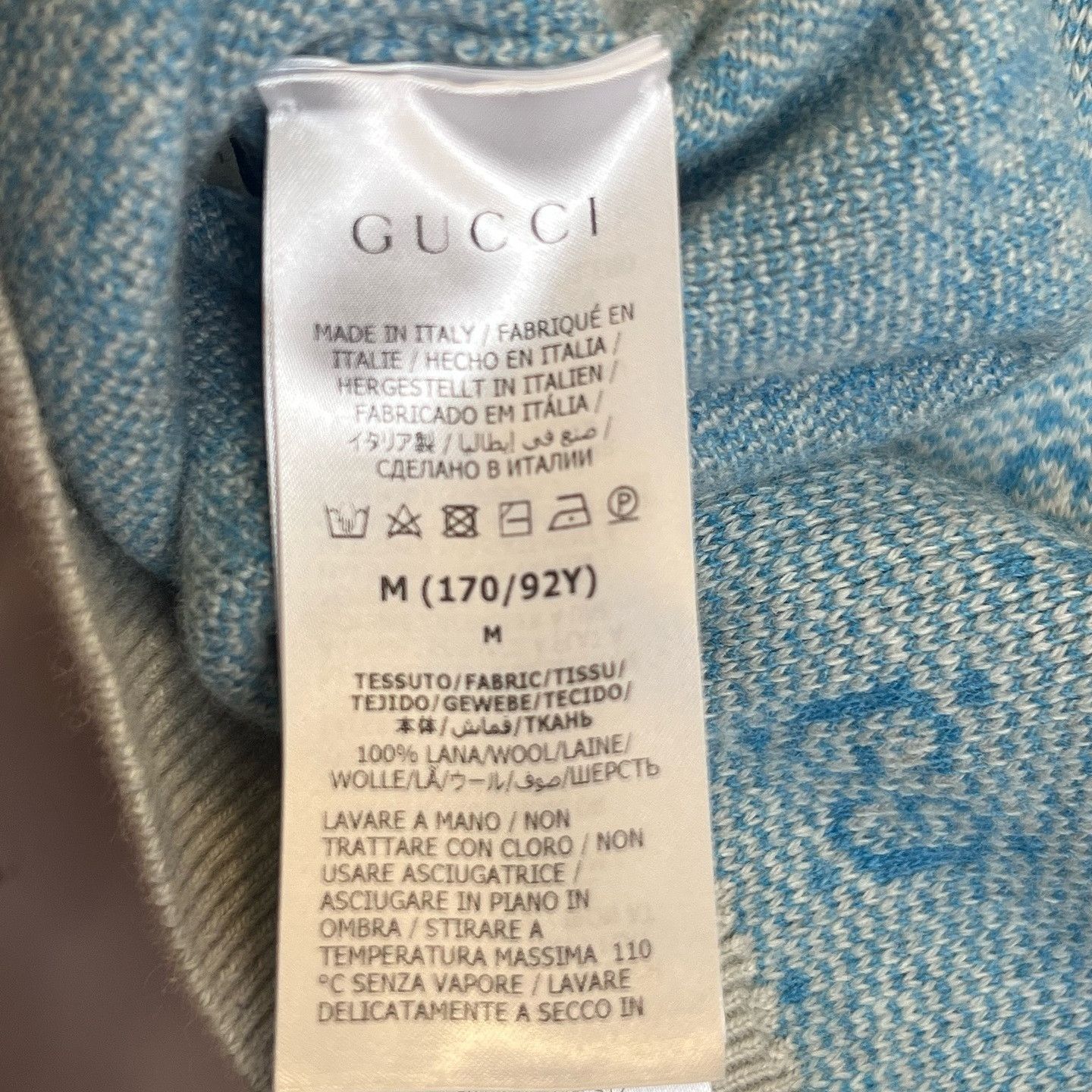 Gucci Gucci GG Jacquard Wool Polo Size M Size M / US 6-8 / IT 42-44 - 4 Thumbnail