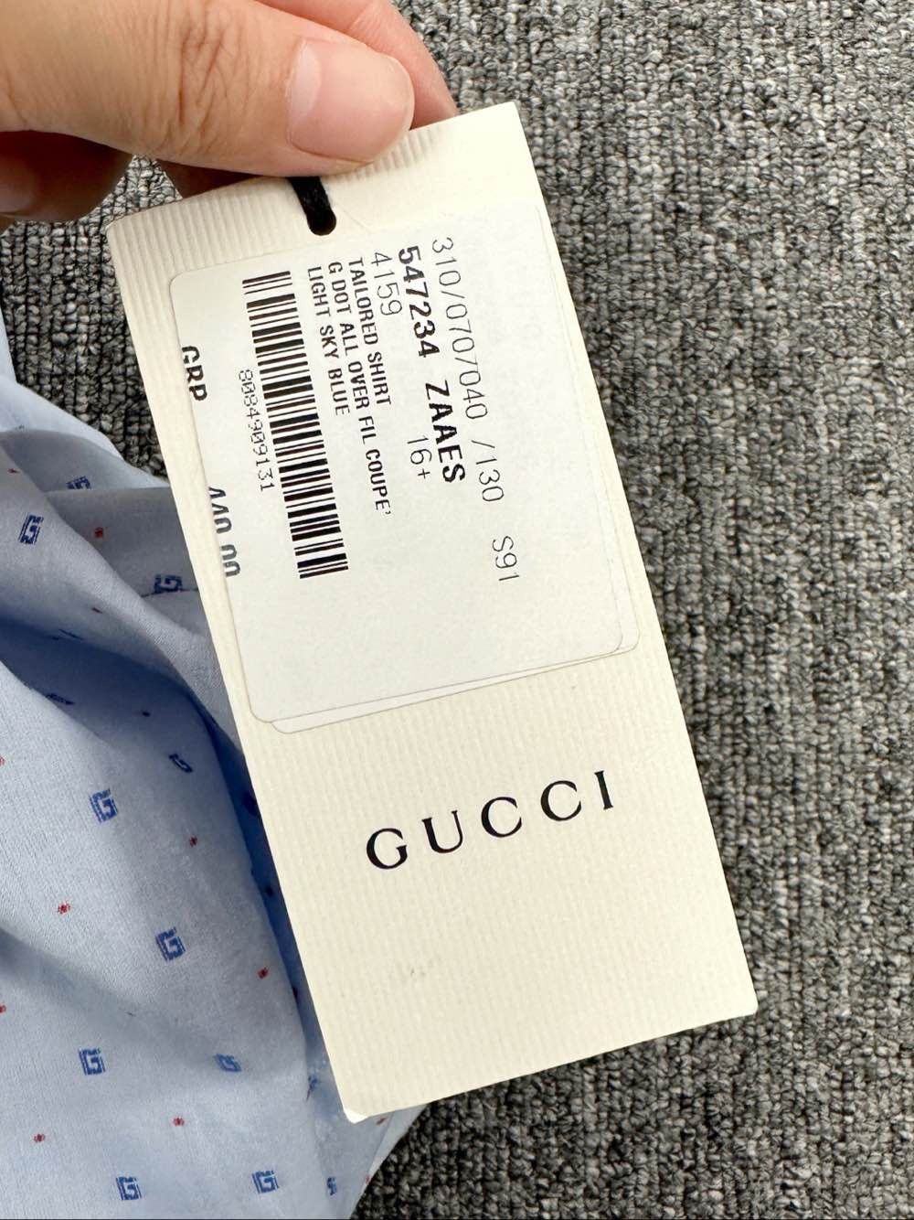 Gucci Gucci G Dot Pattern Button Up Shirt US L Size US L / EU 52-54 / 3 - 5 Thumbnail