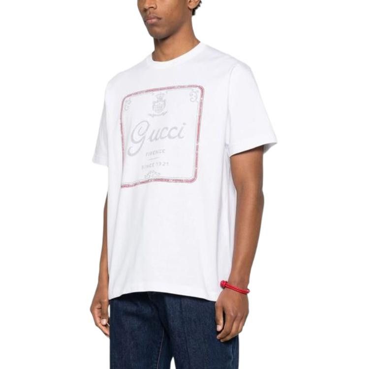 Gucci Gucci Firenze 1921 Logo T-Shirt Size S Size US S / EU 44-46 / 1 - 9 Thumbnail