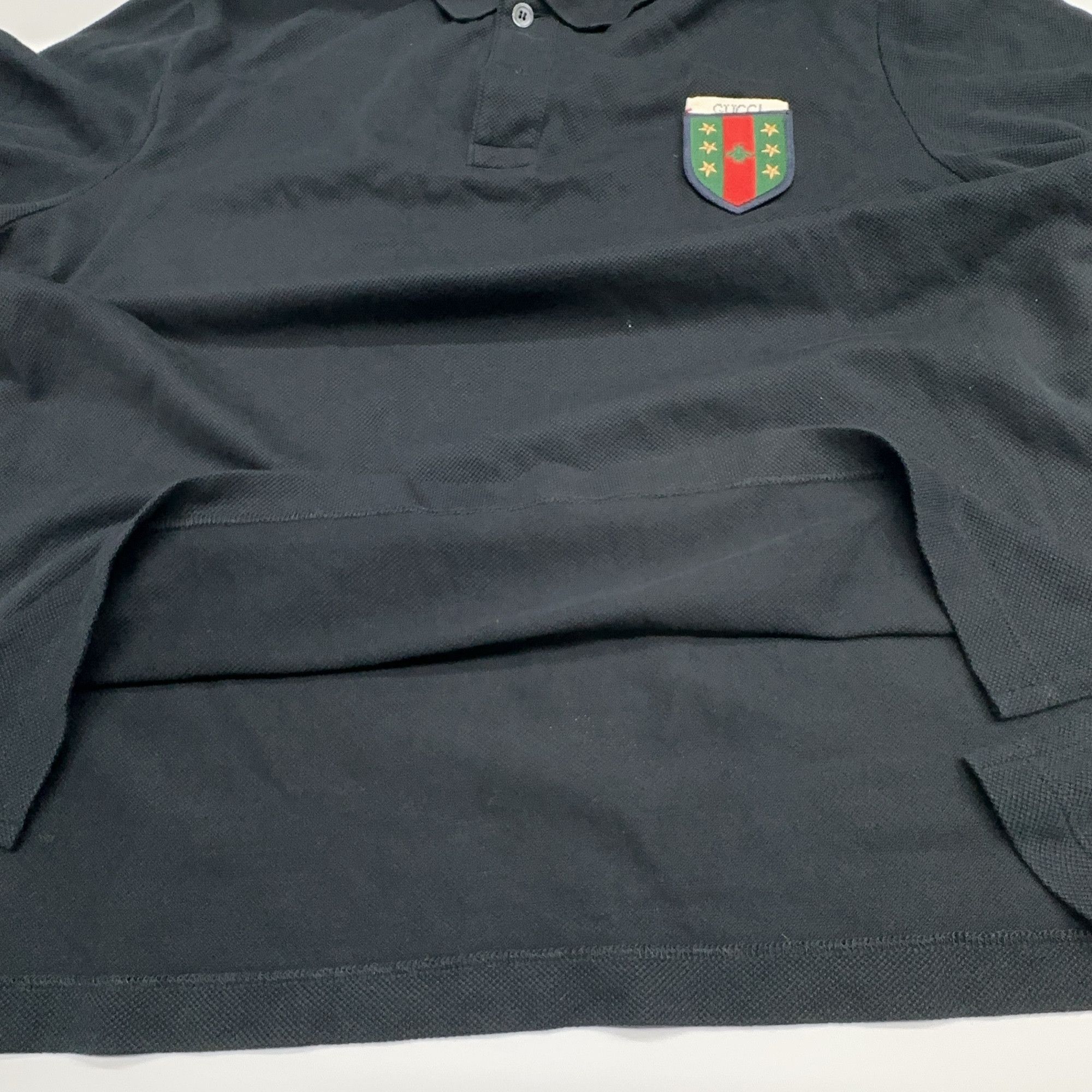 Gucci Gucci Crest Patch Polo Shirt Size XL Size US XL / EU 56 / 4 - 7 Thumbnail