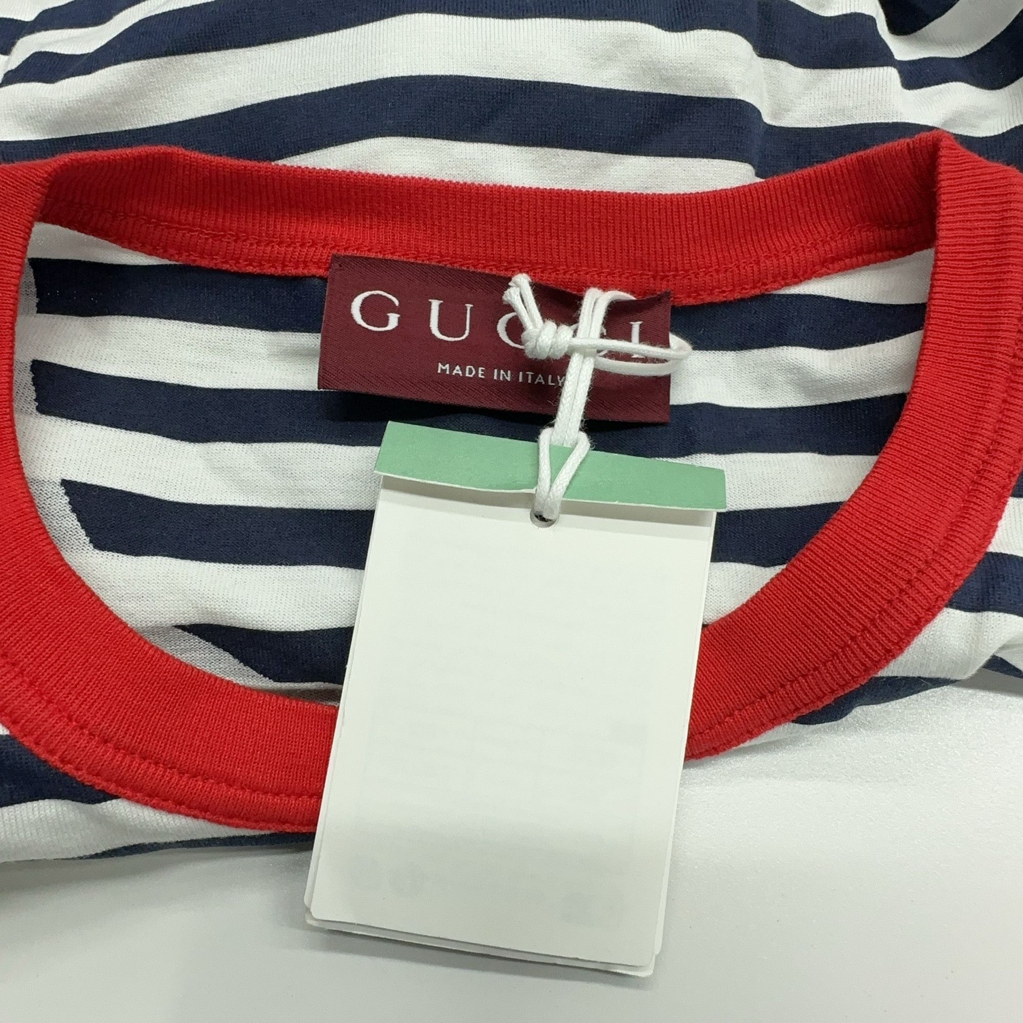 Gucci Gucci Striped Logo T-Shirt Size S Size US S / EU 44-46 / 1 - 5 Thumbnail
