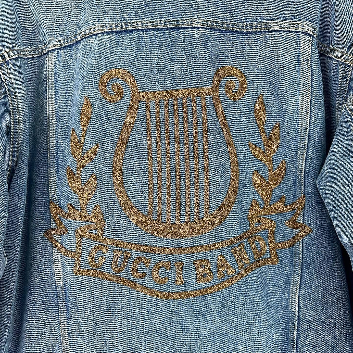 Gucci Gucci Band Embroidery Denim Jacket Size M Size US M / EU 48-50 / 2 - 7 Thumbnail